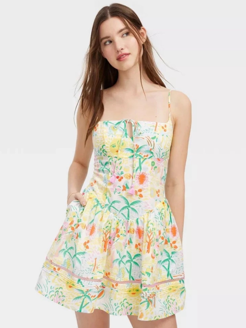 NWT ROLLER RABBIT x Target Vacation Waist Drop Dress